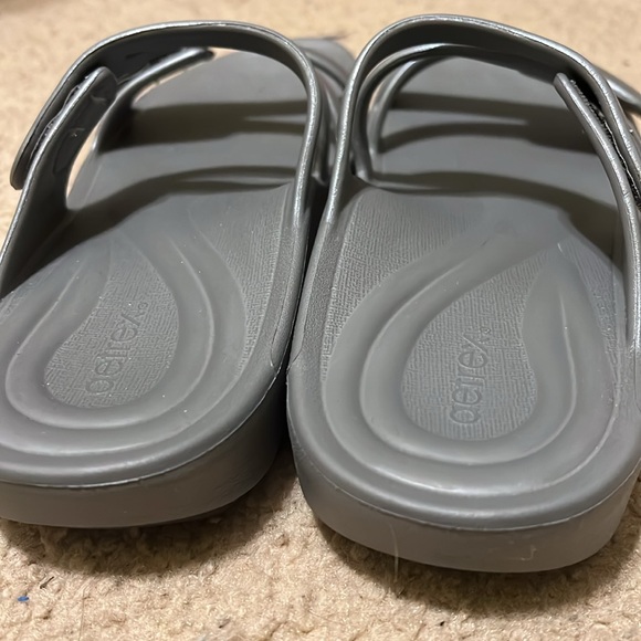 Gray Aetrex Double Band Sandals - Picture 4 of 4
